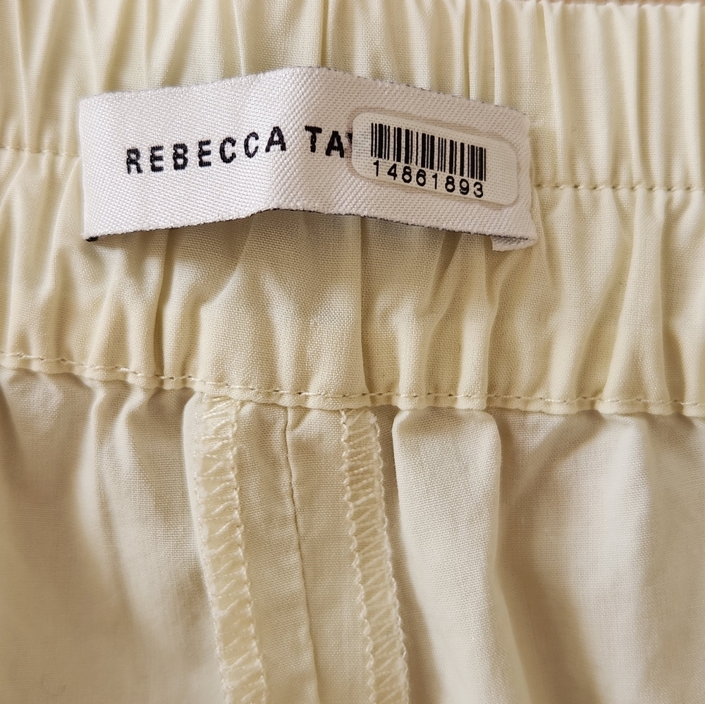 || REBECCA TAYLOR || Skorts cream knotted front cotton sz 6 - Picture 10 of 11